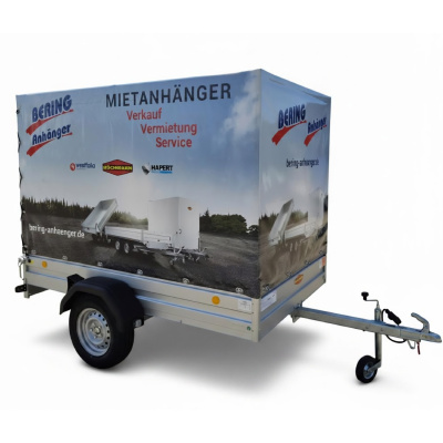 Mietanhänger Nr. 04<br>L 2500 x B 1500 x H 1750mm<br>Führerschein B